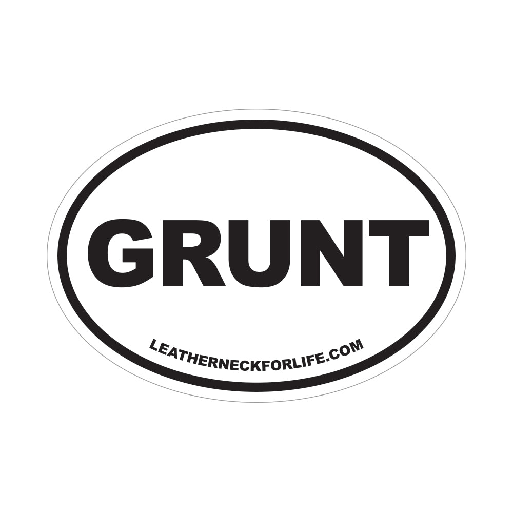  Grunt Oval Decal 