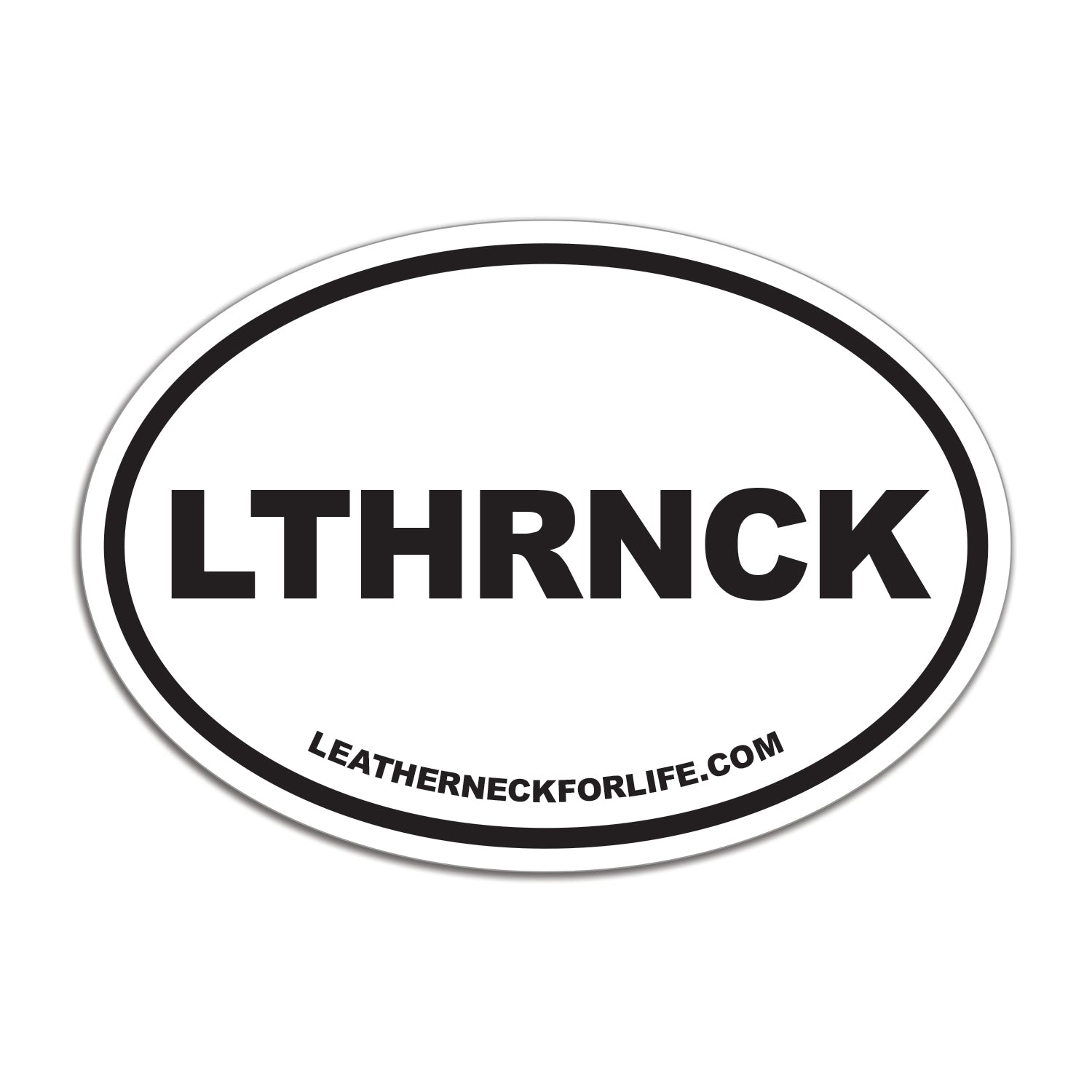  LTHRNCK Oval Decal 