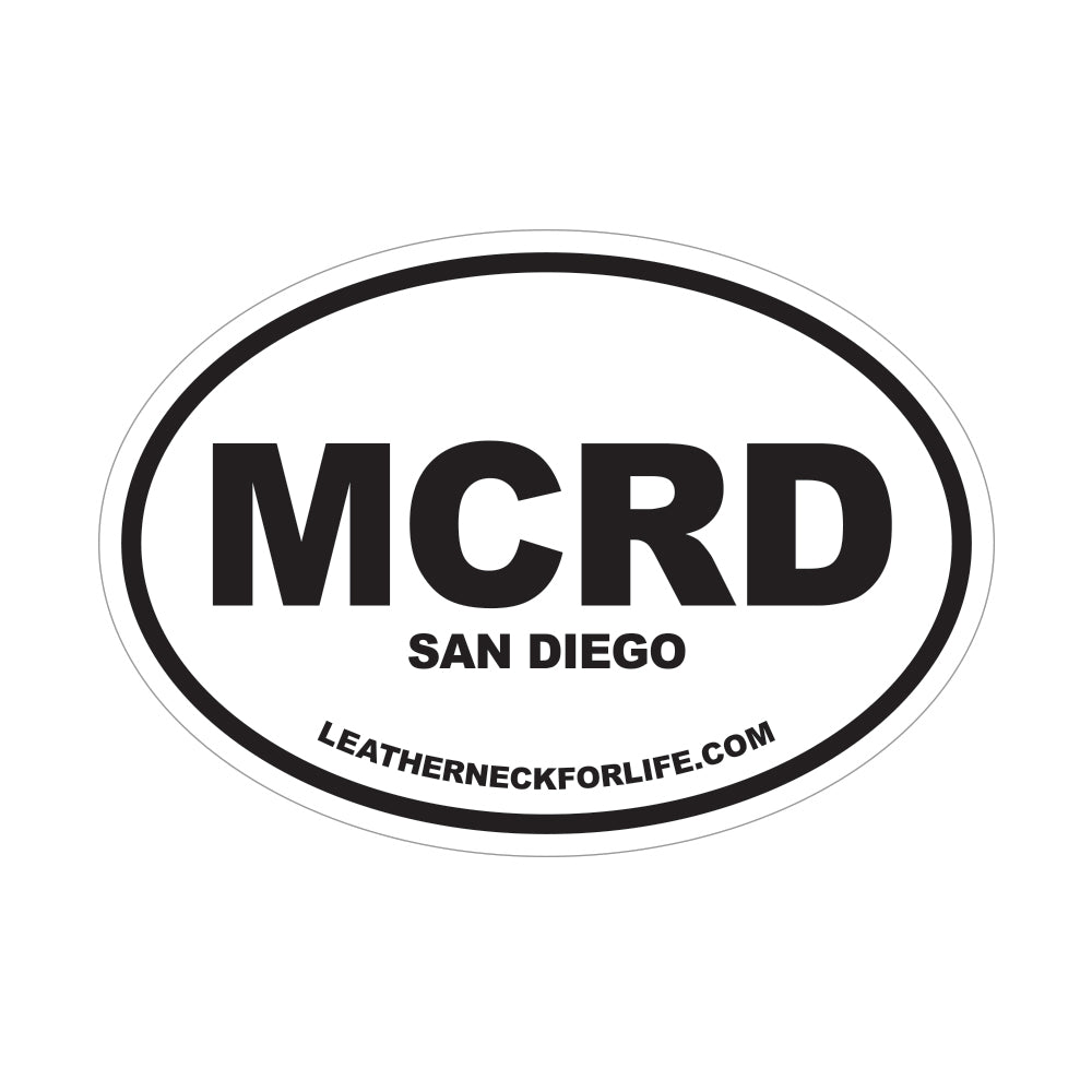  MCRD San Diego Oval Decal 