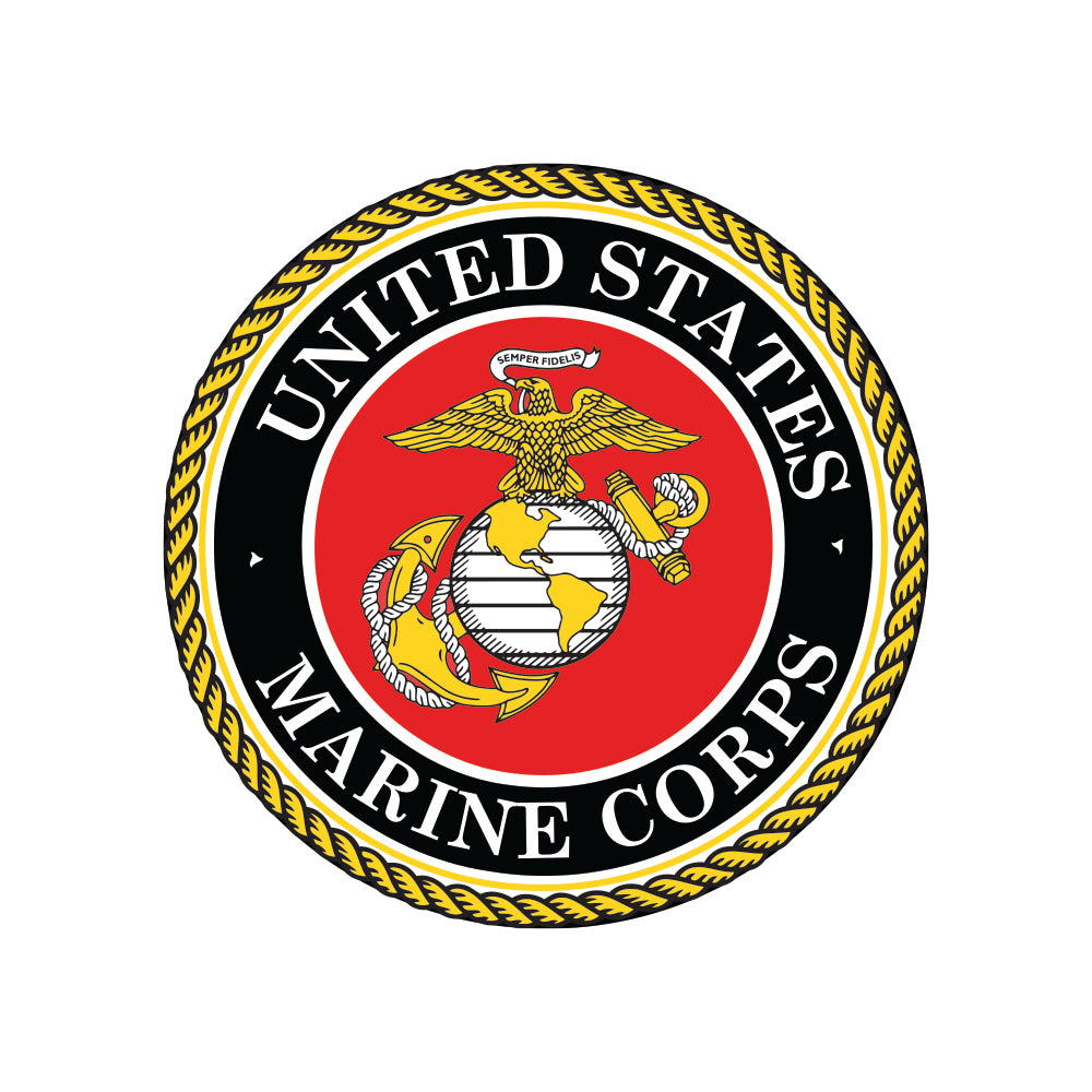  USMC Seal Round Decal 