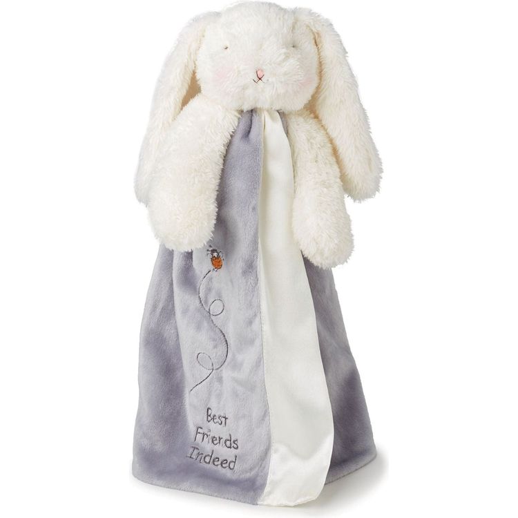 Gray Bloom Bunny Buddy Blanket