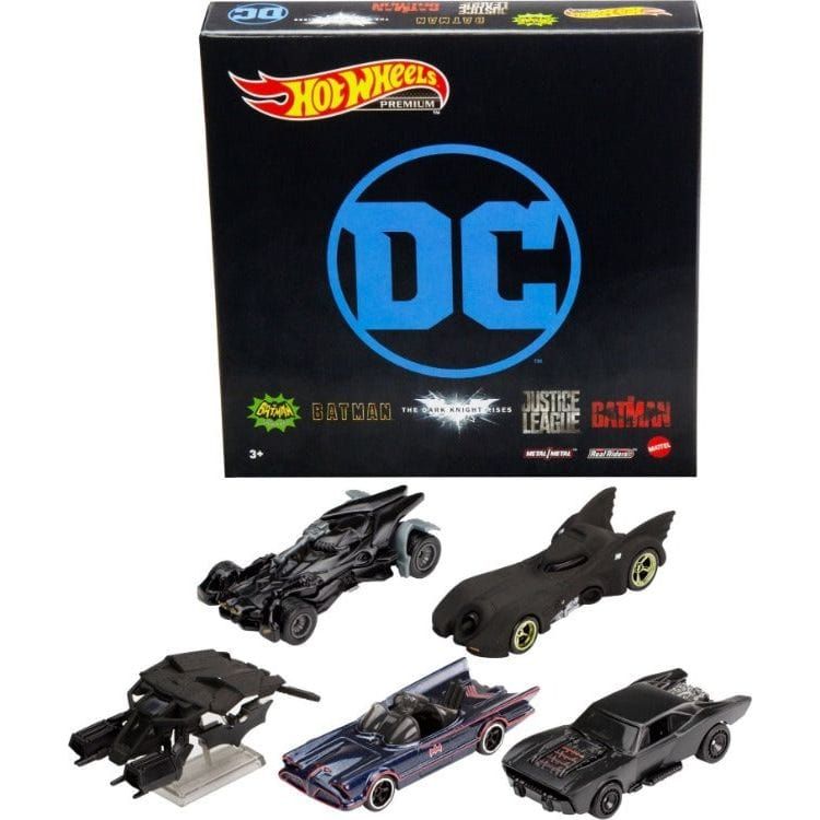Hot Wheels Batman Premium 5 Pack Bundle
