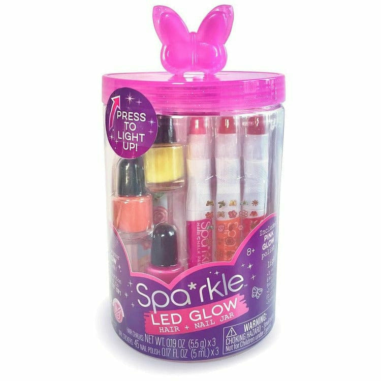 LED Glow Spa Jar - Pink Butterfly