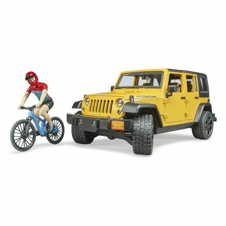 Jeep Rubicon w mountain bike and figure