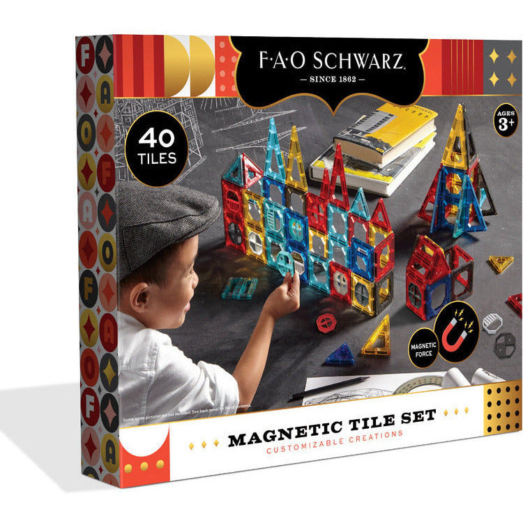 40 Piece Magnetic Tile Set