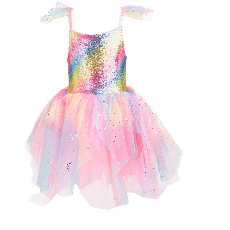 Rainbow Fairy Dress & Wings - Size 3-4