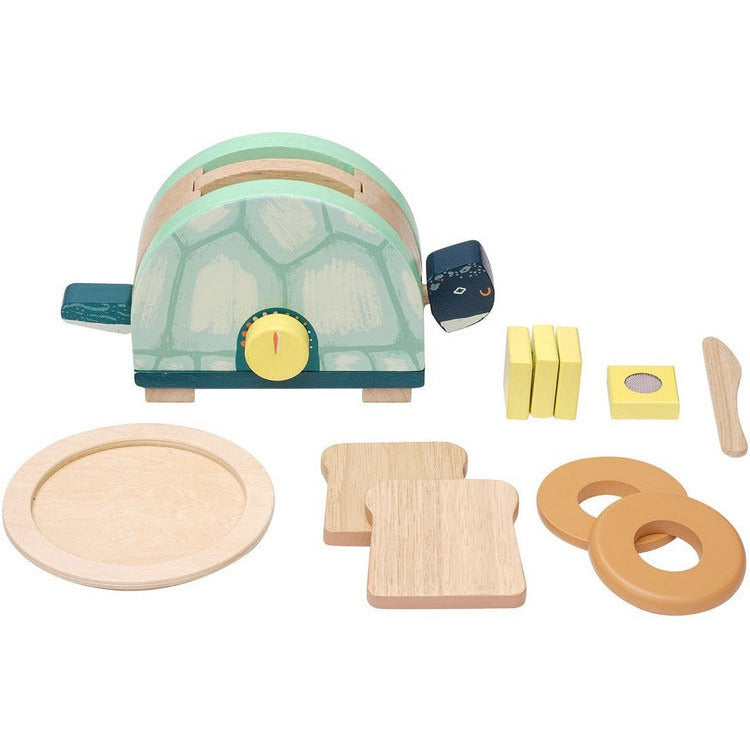 Toasty Turtle Wooden Pretend Cooking Set