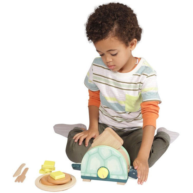 Toasty Turtle Wooden Pretend Cooking Set