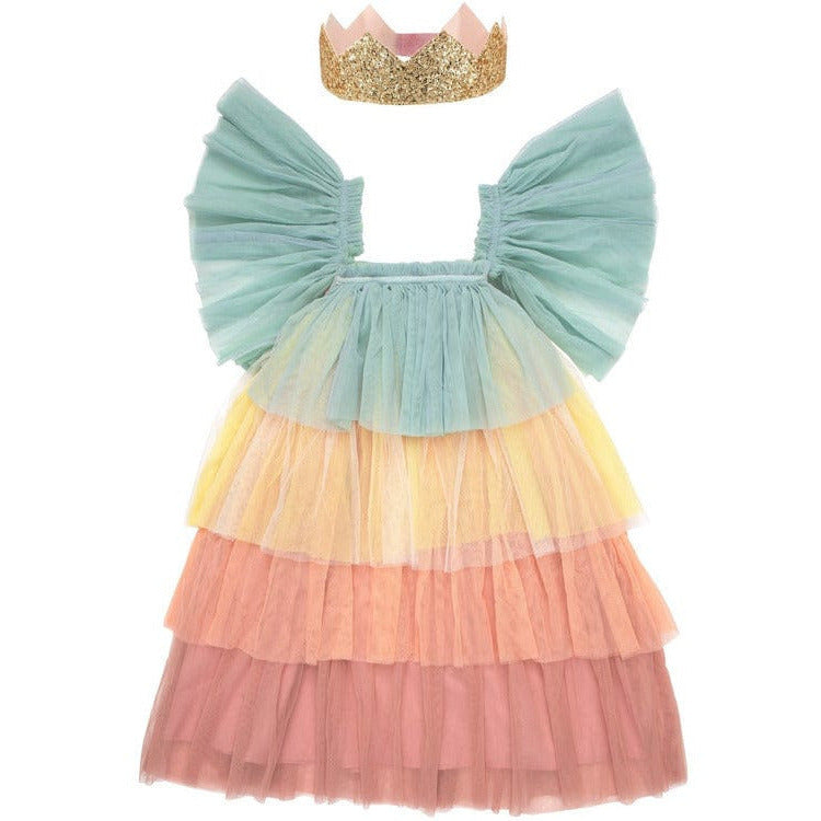 Rainbow Ruffle Princess Costume 5-6 Years