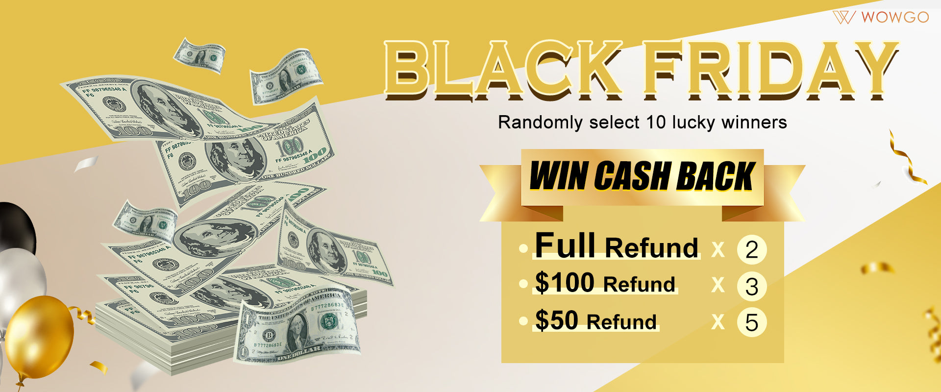 BLACK FRIDAY WIN CASH BACK