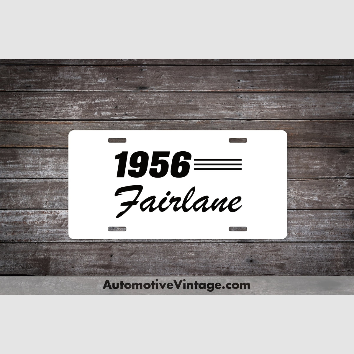 1956 Ford Fairlane Car Model License Plate