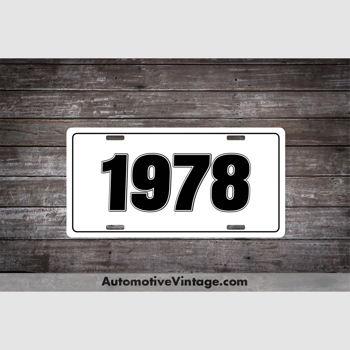 1978 Car Year License Plate
