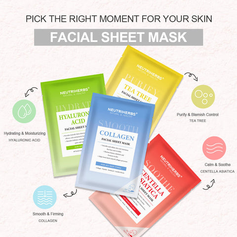 Best Facial Sheet Mask Set For Improving & Soothing Skin