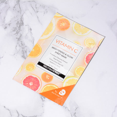 Vitamin C Glow Facial Mask For Nourishing Skin And Reducing Redness