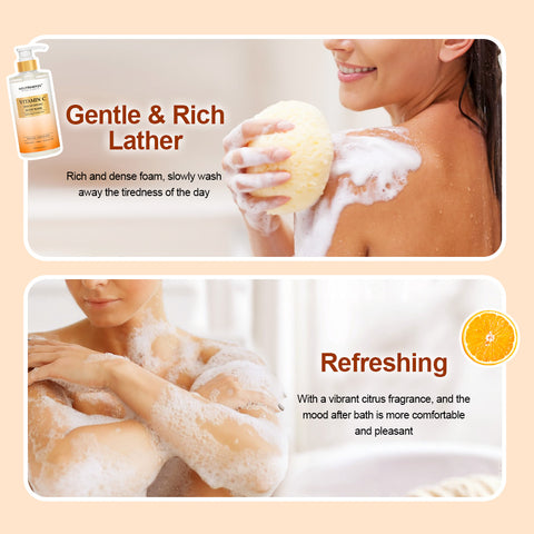 How does brightening body wash work?