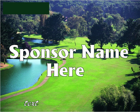 Golf Outing Hole Sponsor Signs & Stake-Course-Custom Printed- 24