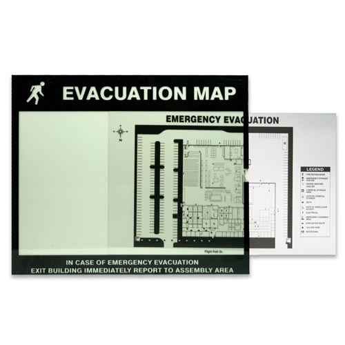 J.J. Keller Emergency Evacuation Map Holder