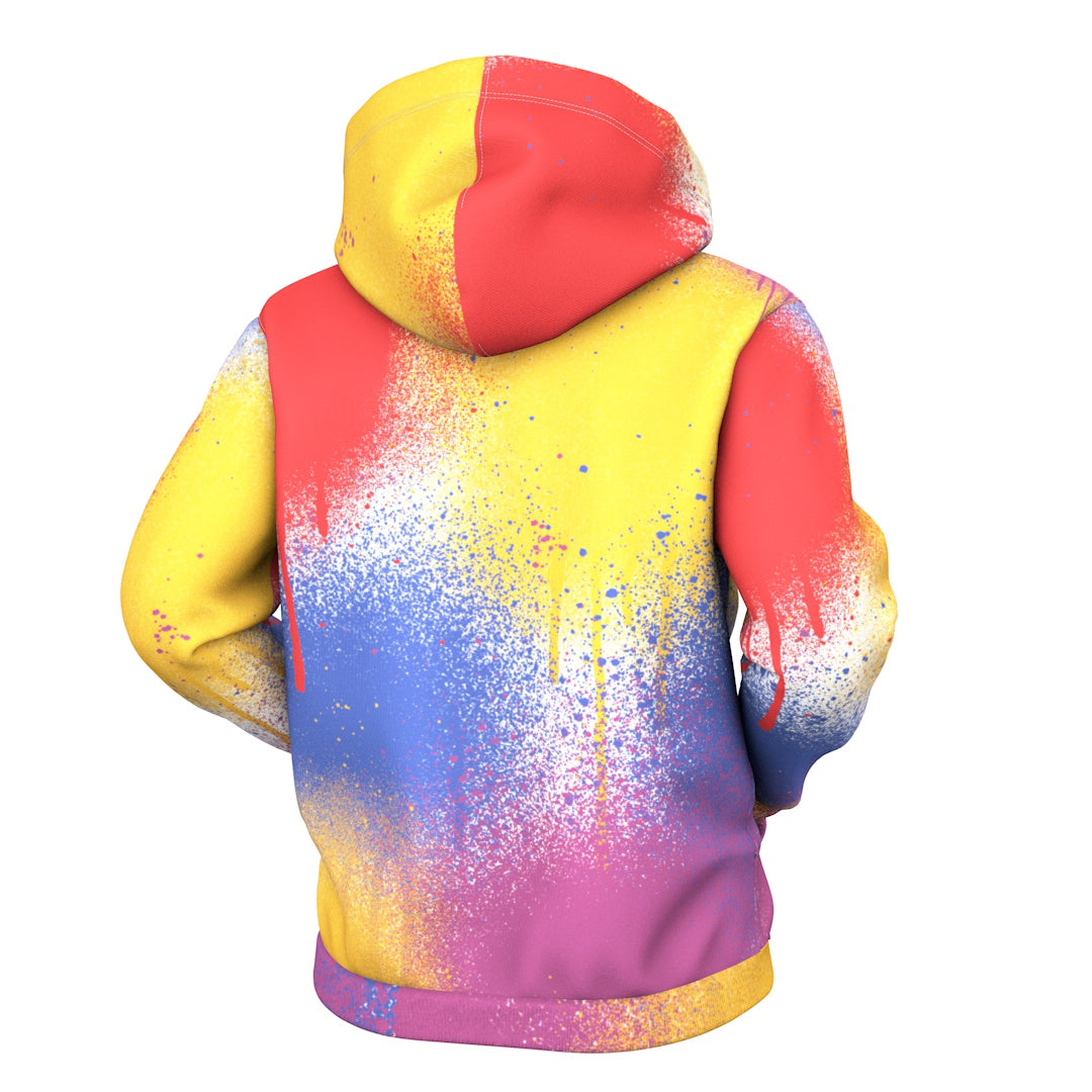 Spray Zip Up Hoodie