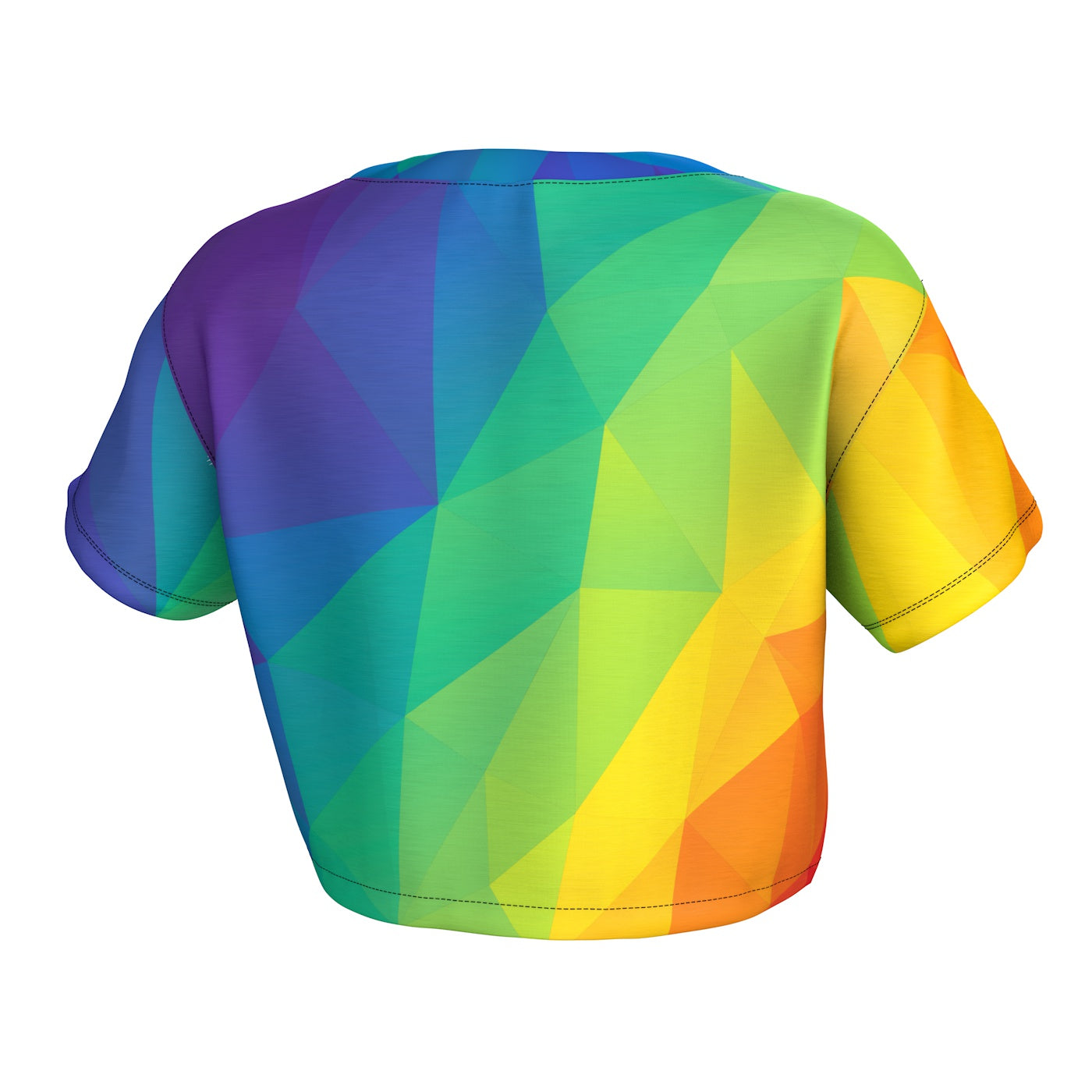 Cubes Rainbow Crop Top