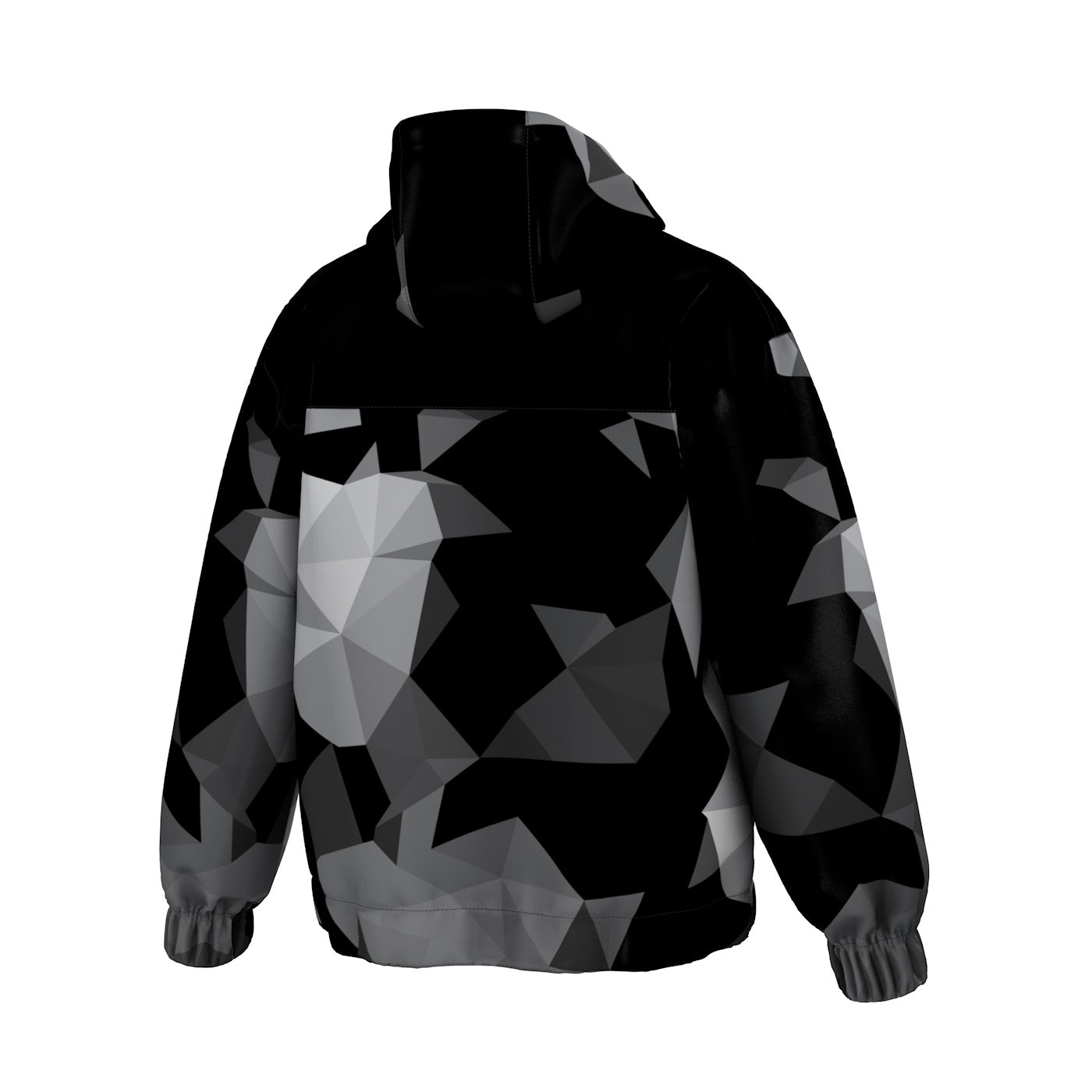 Cubes Black Windbreaker