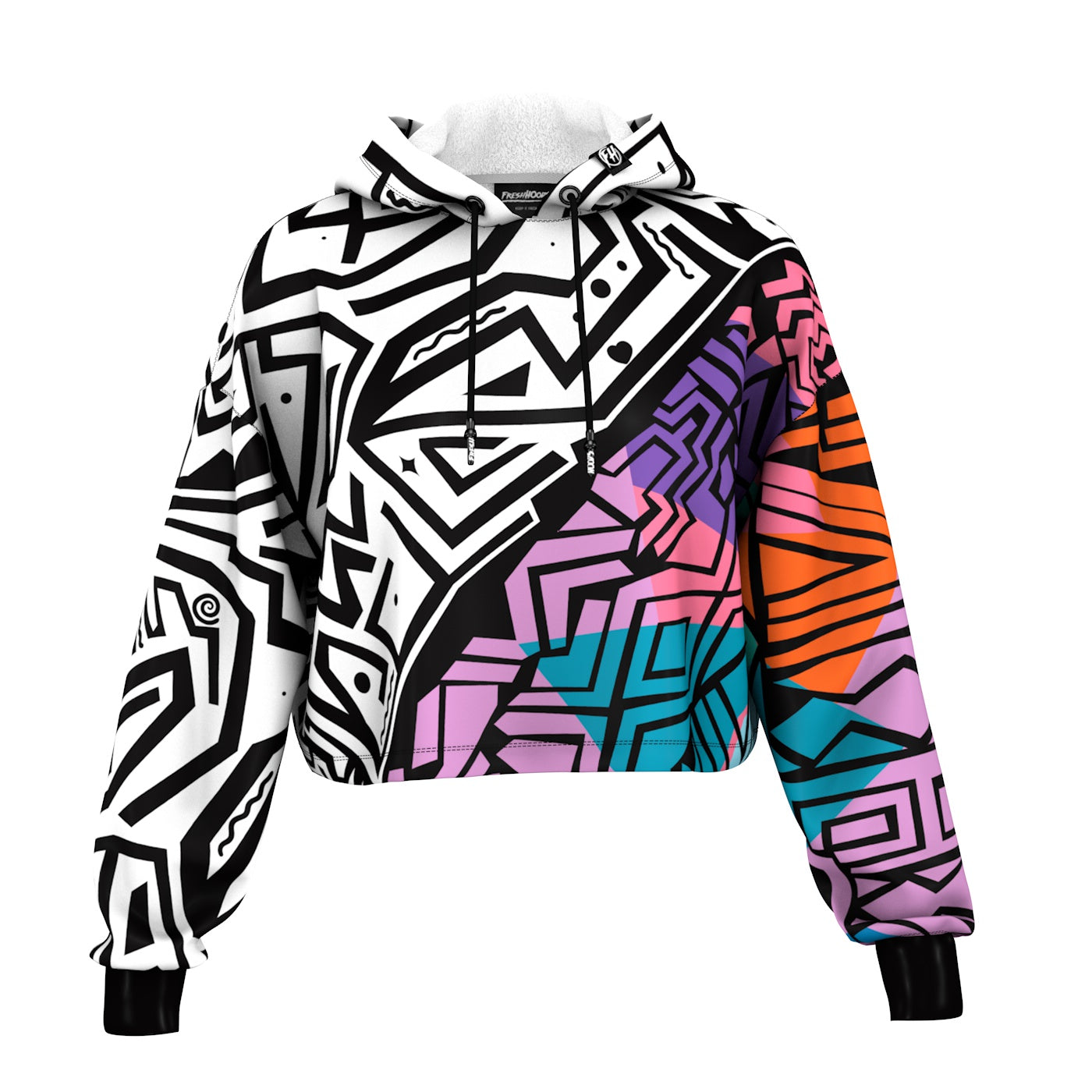 Coloring Cropped Hoodie