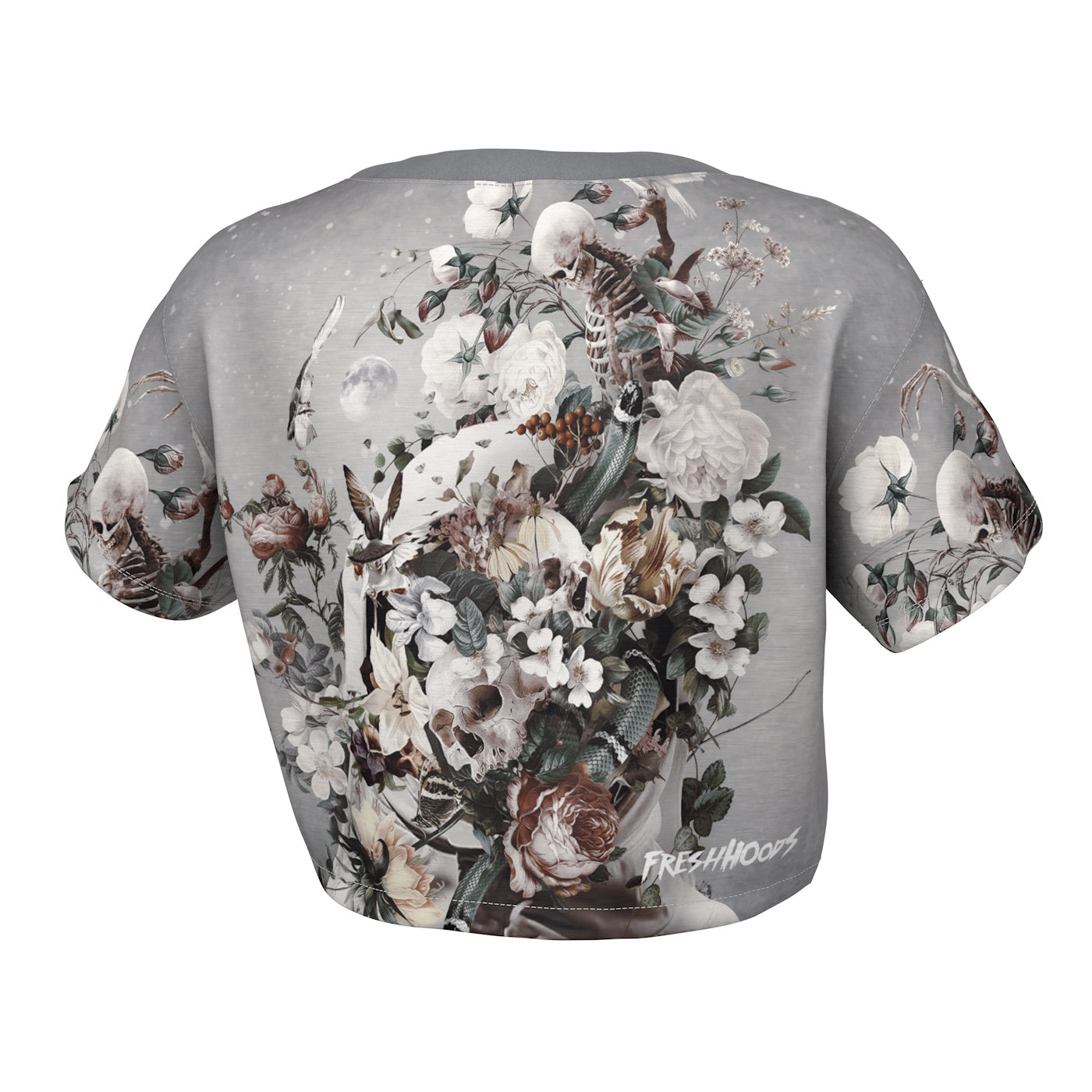 Floral Space Crop Top