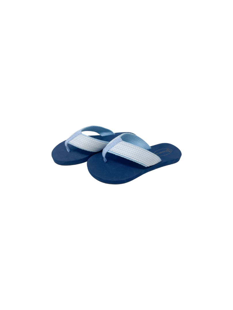 Flip Flop Blue Mini Gingham