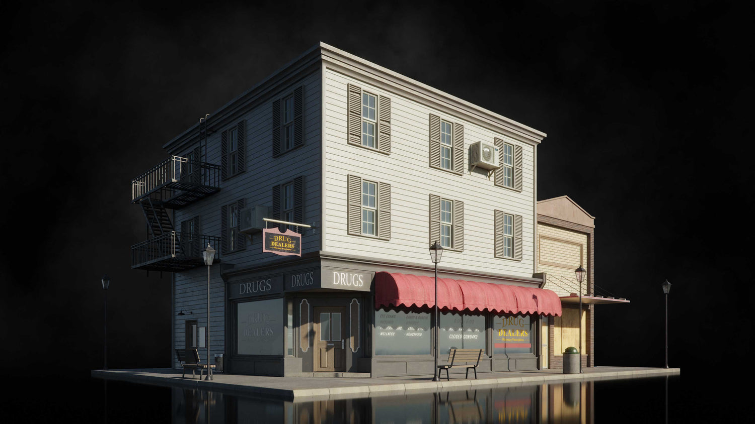 图片[14]-Kitbash3D  Americana 美国传统小镇-魔酷网