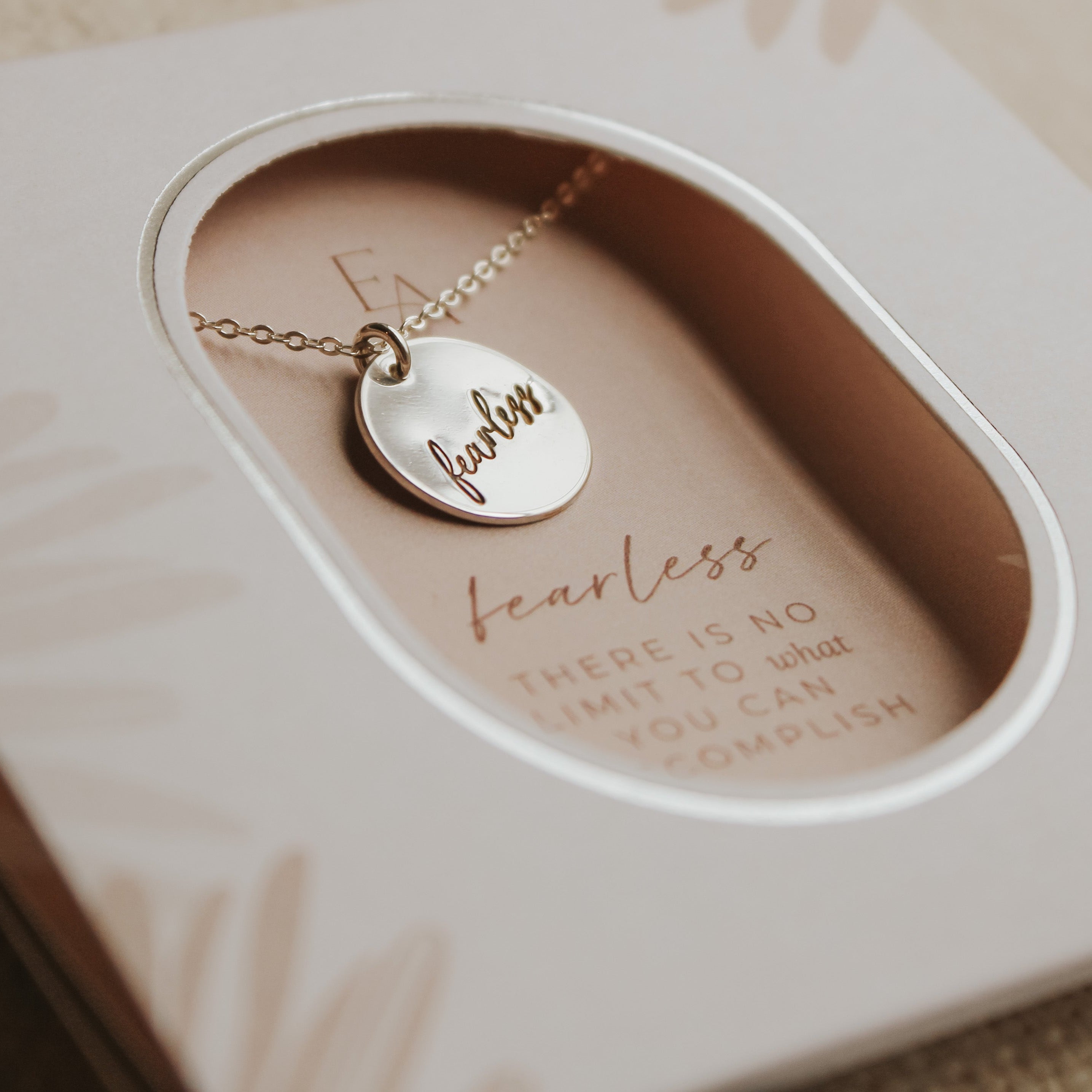 Fearless Script Necklace