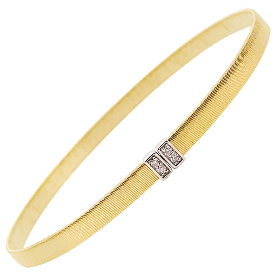 Diamond Satin Bangle Bracelet