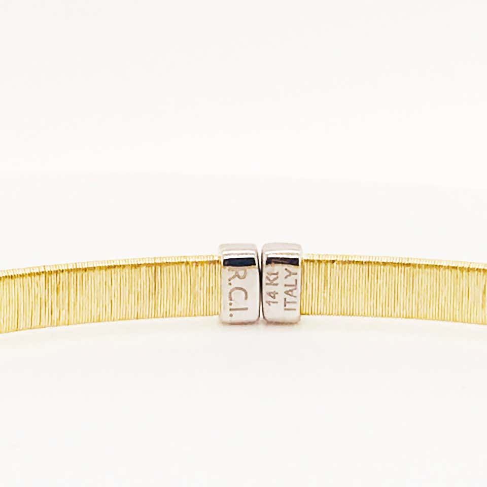 Diamond Satin Bangle Bracelet