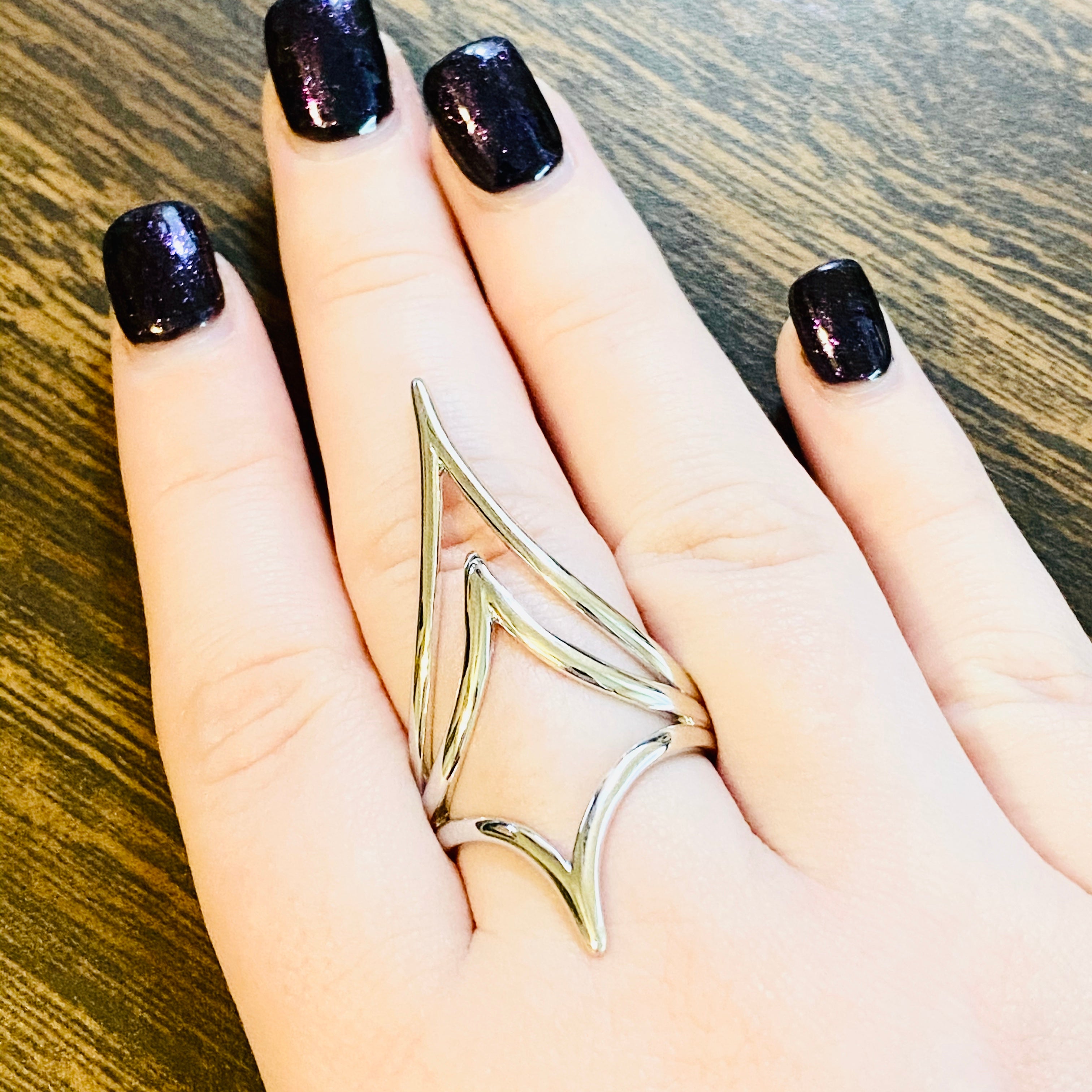 Sterling Silver Chevron Ring