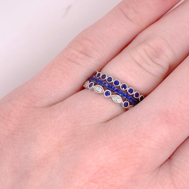 Sapphire Eternity Band