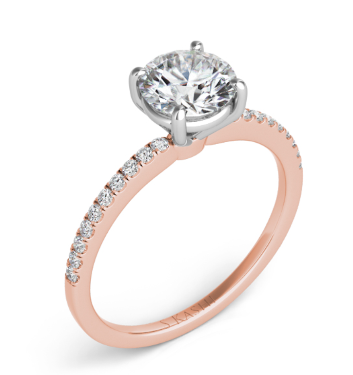 Diamond Engagement Ring in 14k Gold