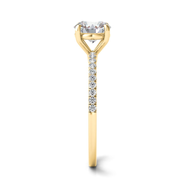 Diamond Engagement Ring in 14k Gold