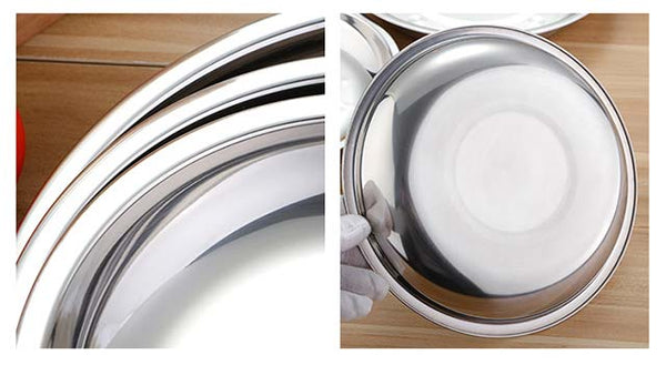 Stainless Steel Rice Plate Deep Plate – Big5 Cookware