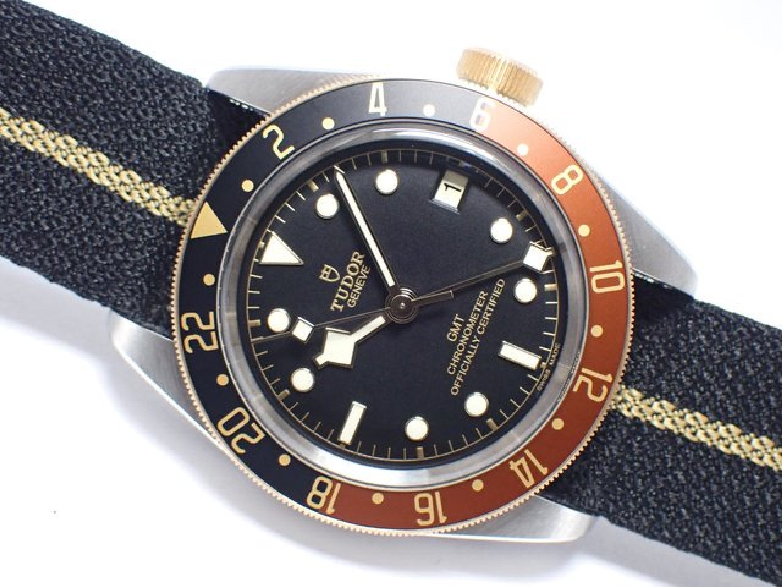 TUDOR black bay GMT S &G Ref.79833MN nylon strap Mens 179952782