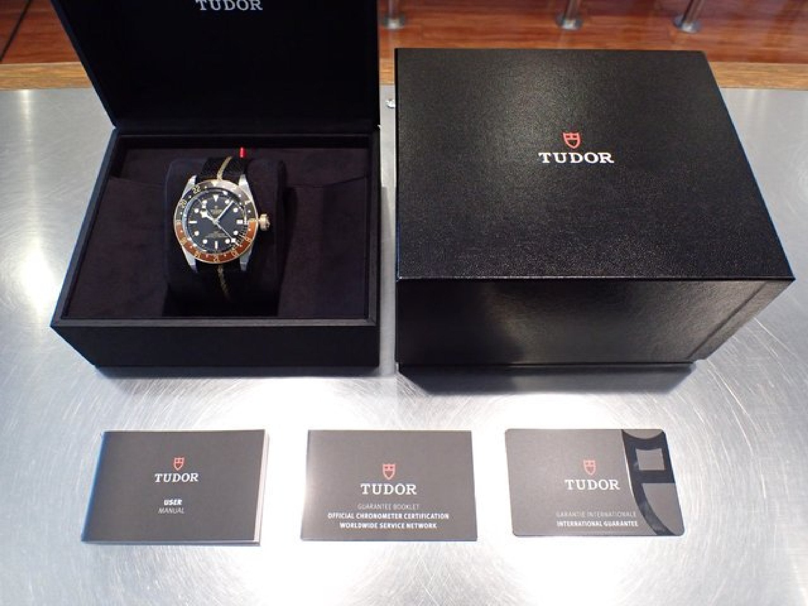 TUDOR black bay GMT S &G Ref.79833MN nylon strap Mens 179952782