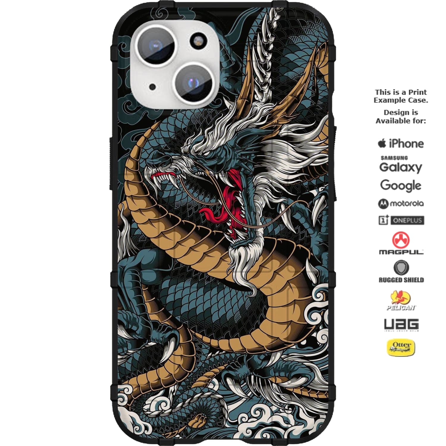 Year of the Dragon 2024 Special Edition Custom Printed Android & Apple Phone Case Design