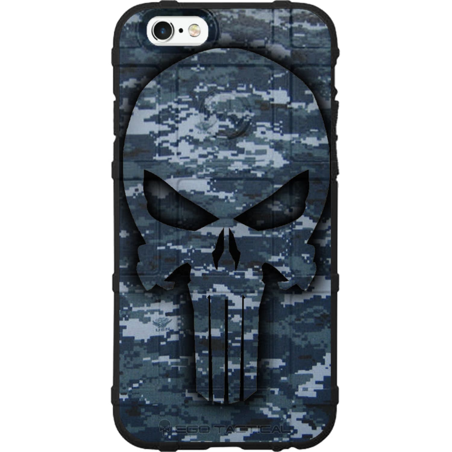 Ghost Punisher on US Military Camouflage Custom Printed Android & Apple Phone Case Design