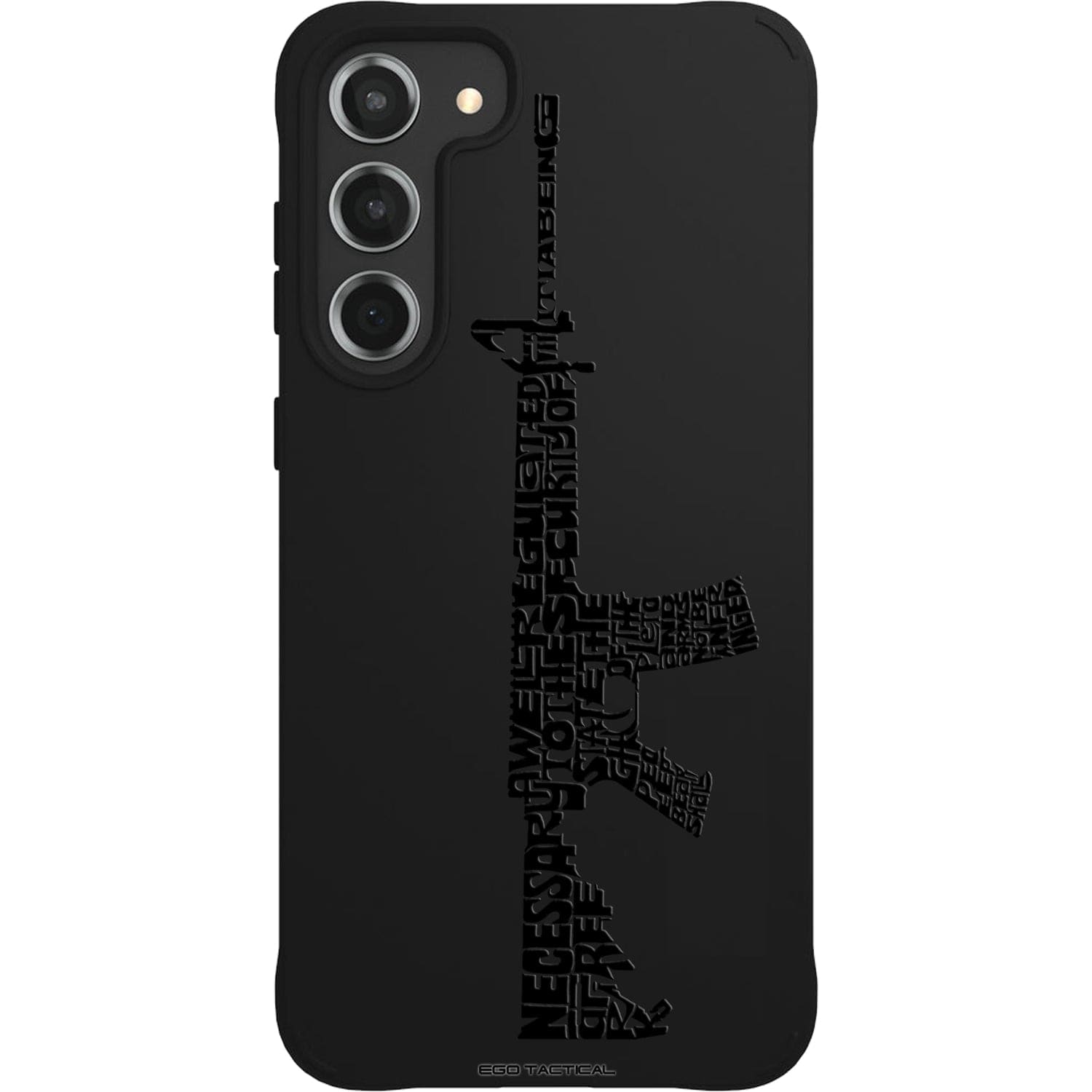 2nd Amendment Text AR Rifle Design Custom Printed Android & Apple Phone Case Design