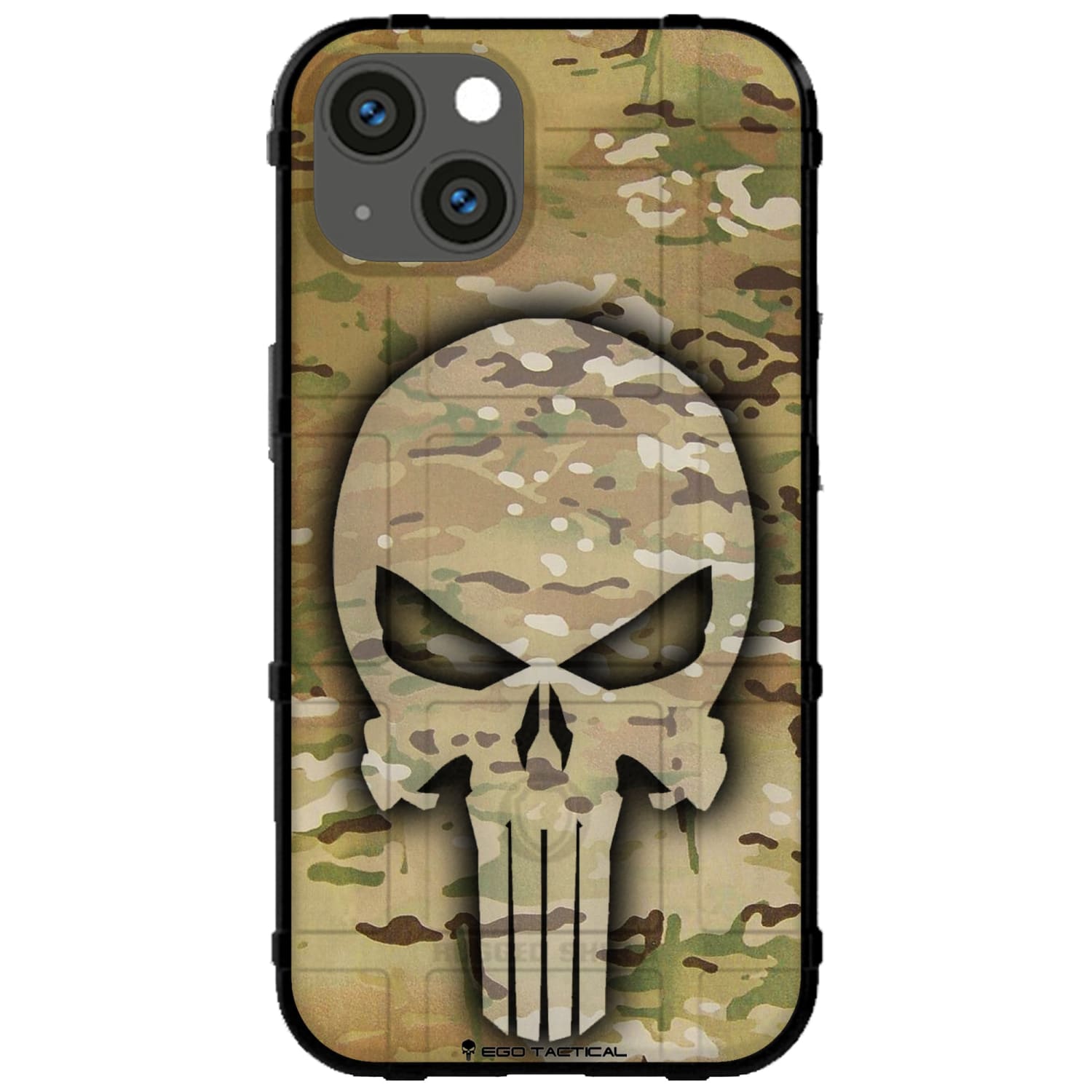 Ghost Punisher on US Military Camouflage Custom Printed Android & Apple Phone Case Design