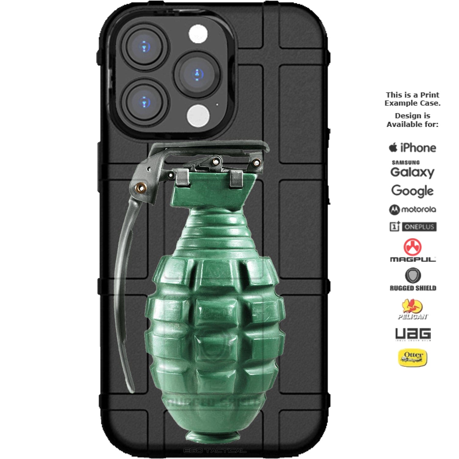 Live Grenade Custom Printed Android & Apple Phone Case Design