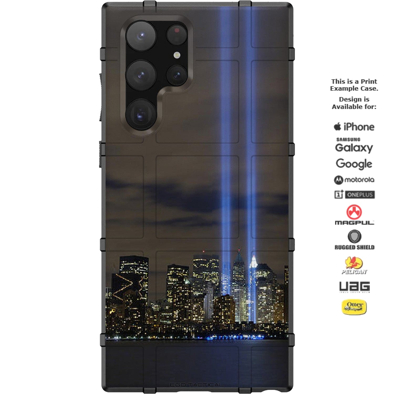 911 Twin Towers Remembrance Printed Android & Apple Phone Case Design