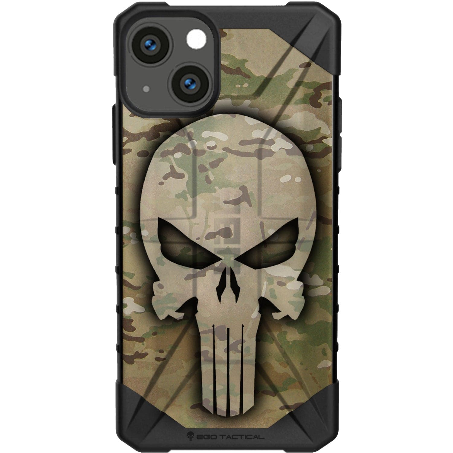 Ghost Punisher on US Military Camouflage Custom Printed Android & Apple Phone Case Design