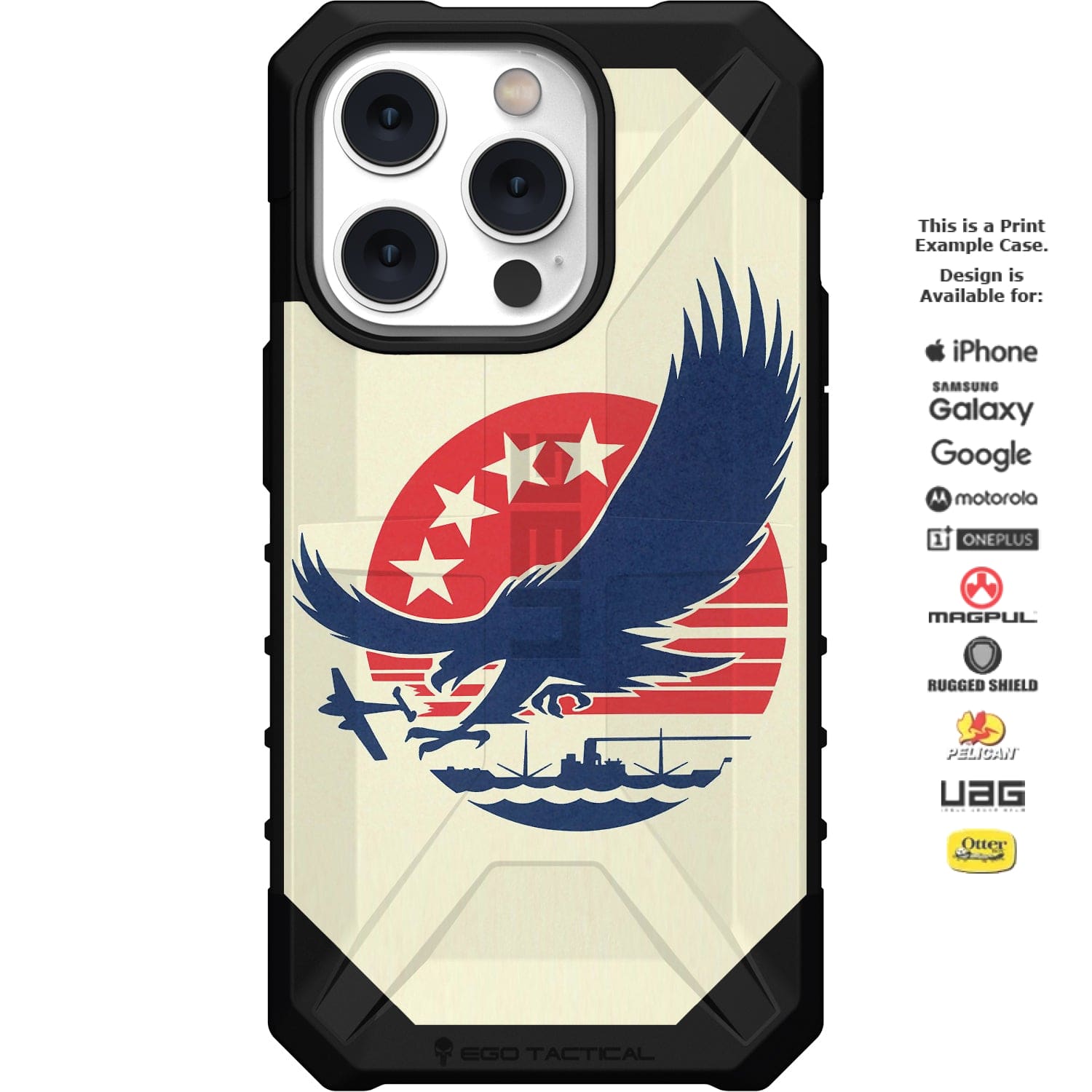 American Eagle WWII Art Warplane Custom Printed Android & Apple Phone Case Design