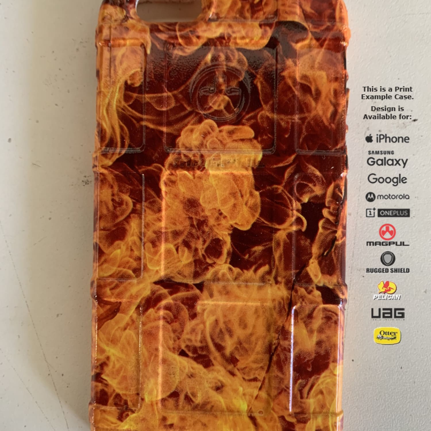 CLEARANCE - Magpul Industries Custom UV-Laser Printed MAG484 Apple iPhone 6/6s ONLY FIREBALL PRINT Custom Printed Phone Case EGO102