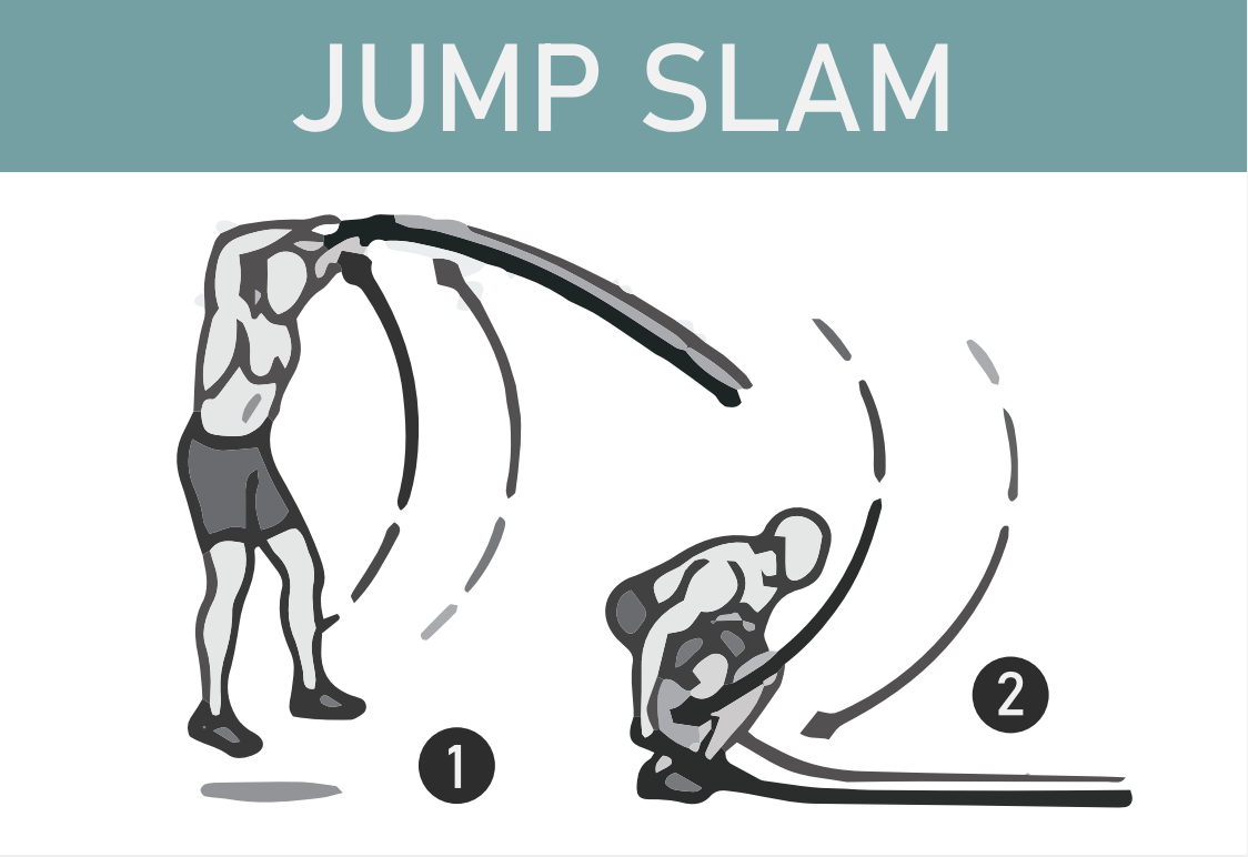 10 Best Battle Rope Workout for Beginners jumping slam