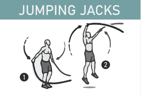10 Best Battle Rope Workout for Beginners jumping jacks