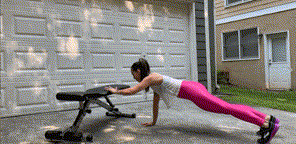 ritfit home workout bench bench tap plyo pushup